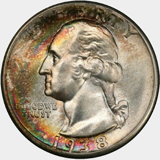 1938  Quarter Dollar obverse