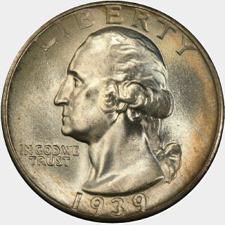 1939  Quarter Dollar obverse