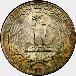 1940  Quarter Dollar reverse