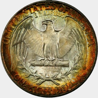 1941  Quarter Dollar reverse