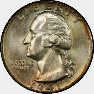 1941-D  Quarter Dollar obverse