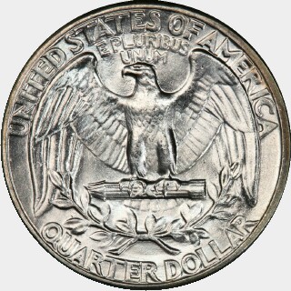 1942  Quarter Dollar reverse