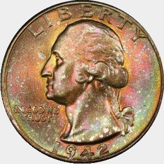 1942  Quarter Dollar obverse