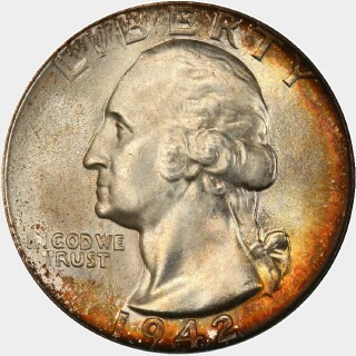 1942-S  Quarter Dollar obverse