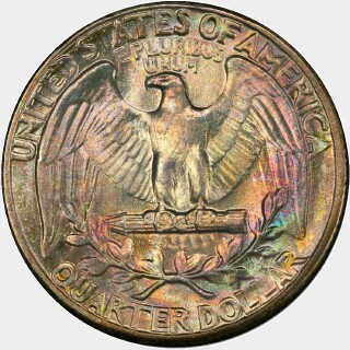 1943  Quarter Dollar reverse