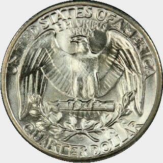 1944-D  Quarter Dollar reverse