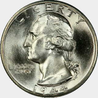 1944-D  Quarter Dollar obverse