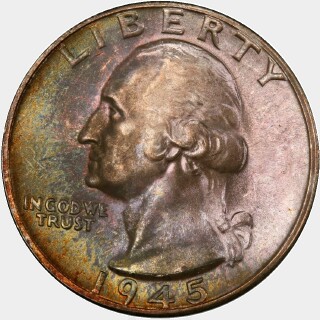 1945-D  Quarter Dollar obverse