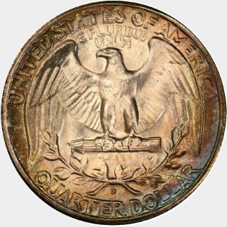 1946-D  Quarter Dollar reverse