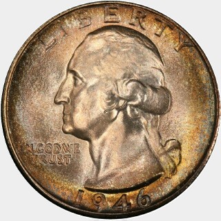 1946-D  Quarter Dollar obverse
