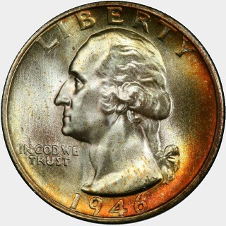 1946-S  Quarter Dollar obverse