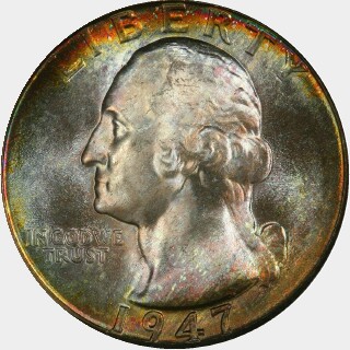 1947-D  Quarter Dollar obverse