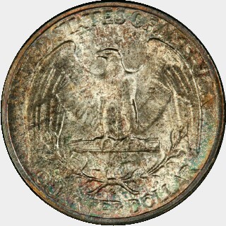 1947-S  Quarter Dollar reverse