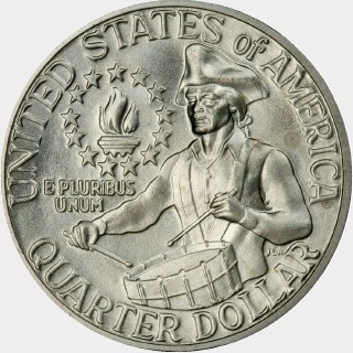 1976-S  Quarter Dollar reverse