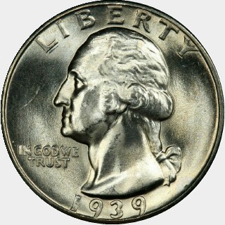 1939-D/S  Quarter Dollar obverse