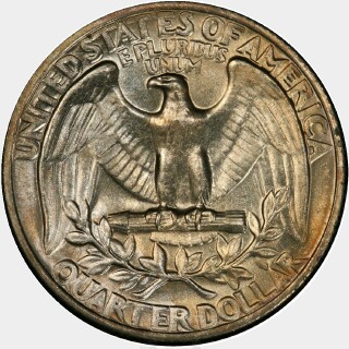 1971  Quarter Dollar reverse