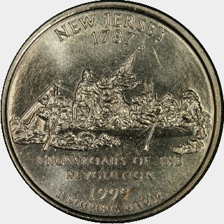 1999-D  Quarter Dollar reverse