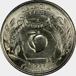 1999-P  Quarter Dollar reverse