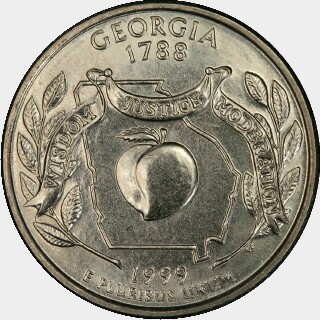 1999-D  Quarter Dollar reverse