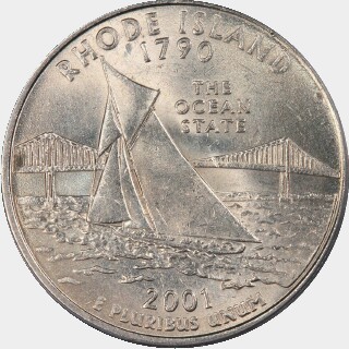 2001-P  Quarter Dollar reverse