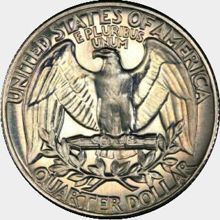 1938 Proof Quarter Dollar reverse