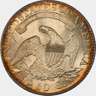 1825  Half Dollar reverse
