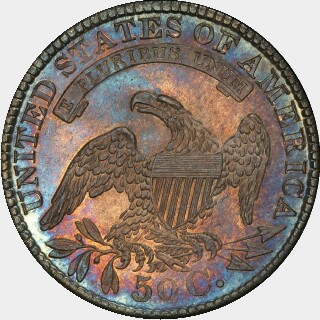 1829/7  Half Dollar reverse