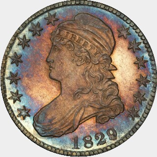 1829/7  Half Dollar obverse