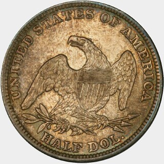 1838  Half Dollar reverse