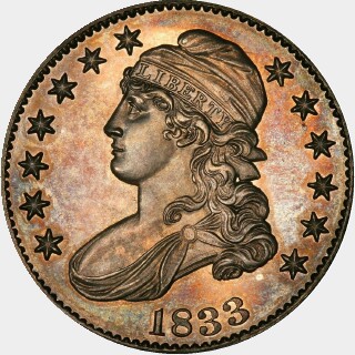 1833 Proof Half Dollar obverse