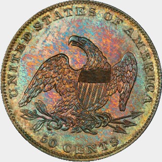 1836 Proof Half Dollar reverse