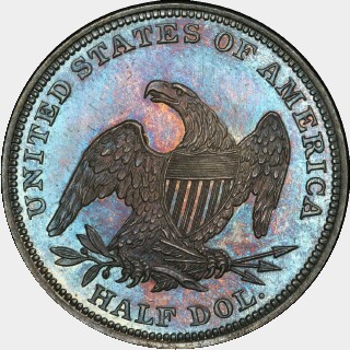 1838 Proof Half Dollar reverse