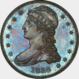 1838 Proof Half Dollar obverse