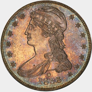 1838-O Proof Half Dollar obverse