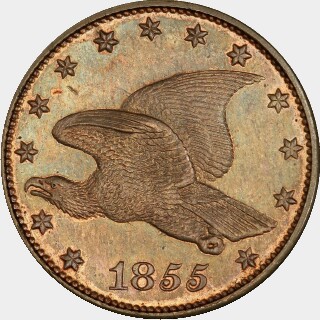 1855 Proof One Cent obverse