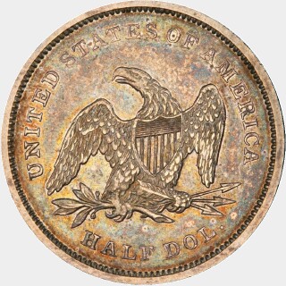 1841  Half Dollar reverse