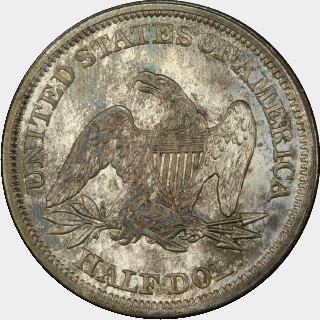 1842  Half Dollar reverse