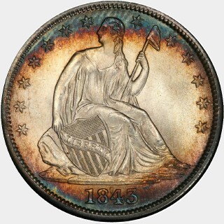 1843  Half Dollar obverse