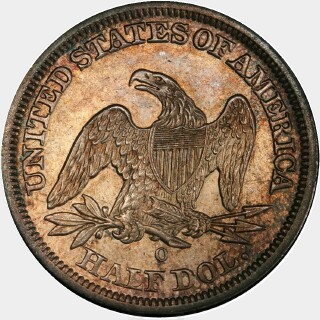 1843-O  Half Dollar reverse