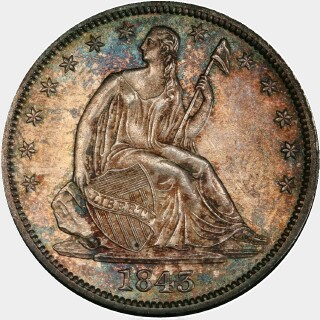 1843-O  Half Dollar obverse