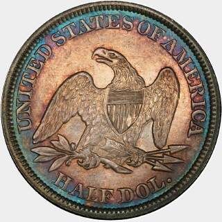 1845  Half Dollar reverse