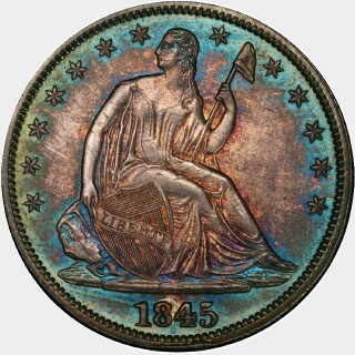1845  Half Dollar obverse