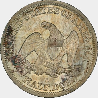 1845-O  Half Dollar reverse