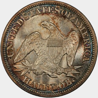1846  Half Dollar reverse