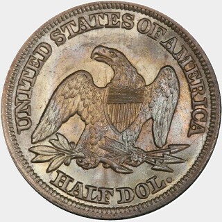 1847  Half Dollar reverse