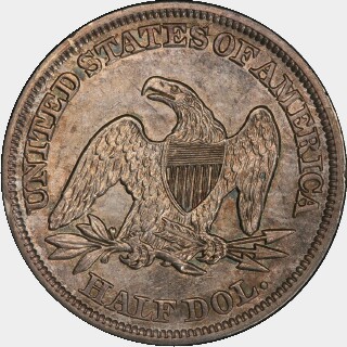 1847/6  Half Dollar reverse