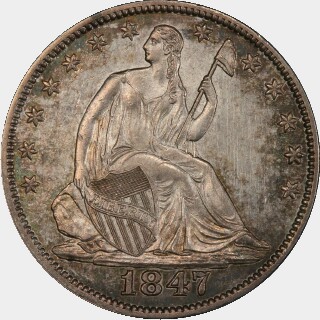 1847/6  Half Dollar obverse