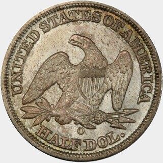 1847-O  Half Dollar reverse