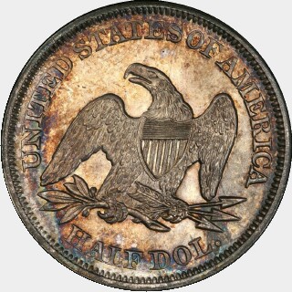 1849  Half Dollar reverse