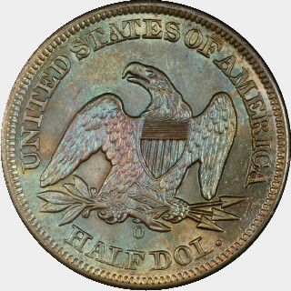 1850-O  Half Dollar reverse